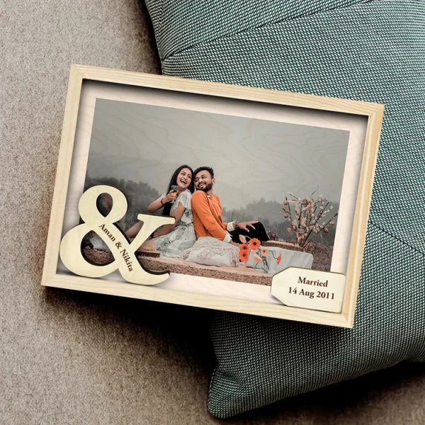Personalized Married Couple Photo Frame - Image 2