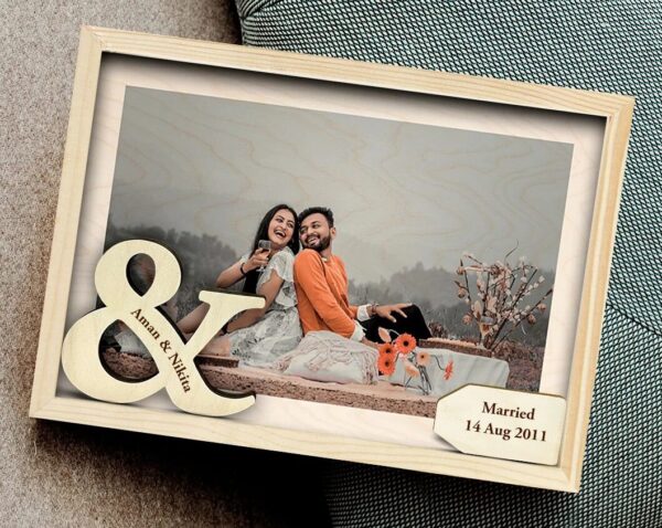 Personalized Married Couple Photo Frame