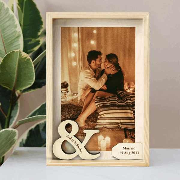 Personalized Married Couple Photo Frame - Image 4
